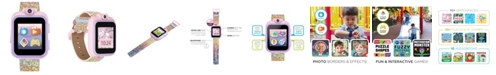 Playzoom Kid's 2 Textured Rainbow Glitter Tpu Strap Smart Watch 41mm